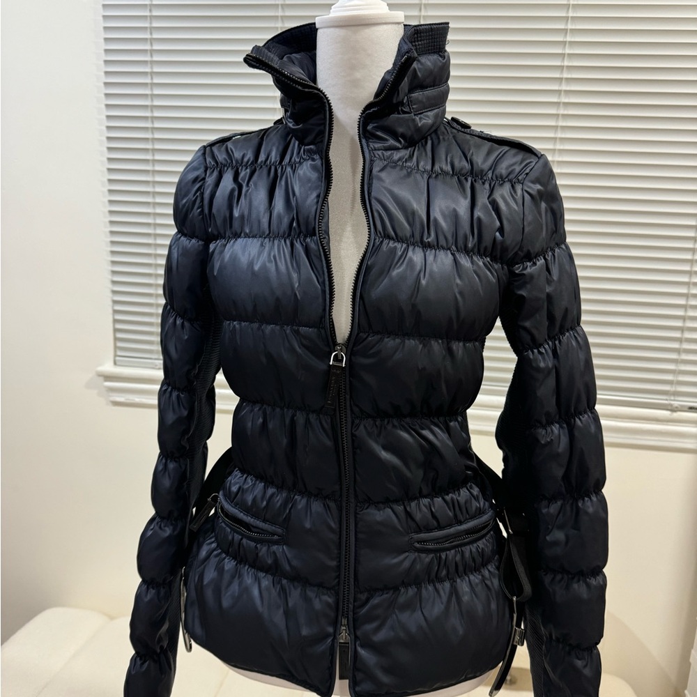 BURBERRY BRIT
Belted Puffer Coat with Hidden Hood